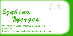 szabina nyerges business card